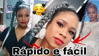 RABO DE CAVALO COM JUMBO SUPER FÁCIL  💕  - PENTEADO BEYONCÉ / Bia todo dia