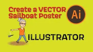 Vector Poster with Illustrator using Pen Tool and Extract Font