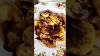 Полезный десерт без сахара и муки. Жареные бананы 🍌. Shorts.