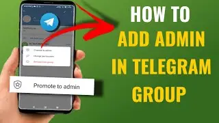 How To Add Someone As Admin In Telegram Group | Promote To Admin In Telegram Group | English