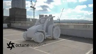 Octane Render - Cinema 4D - Creating an Shadow Catcher with HDR sky Environment