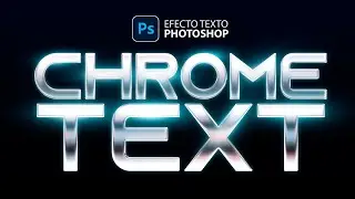 Como hacer efecto de texto plateado brillante en photoshop