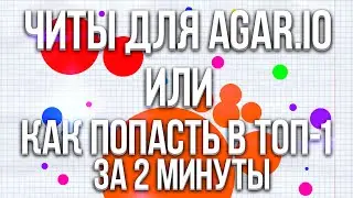 ЧИТЫ ДЛЯ AGAR.IO ИЛИ КАК ПОПАСТЬ В ТОП-1 ЗА 2 МИНУТЫ