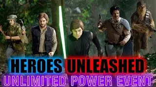 Heroes Unleashed! Unlimited Power Event! TRIPLE XP! - Star Wars Battlefront 2 W/MODS LIVE!
