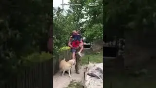 🇺🇦🥺Трогательное видео дня. Сын встретил отца, который вернулся с войны 