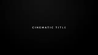 After Effects Tutorial: Cinematic Title Animation in After Effects - No Plugin