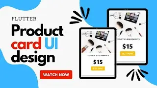 Flutter Card UI design | Shop Product UI Design Flutter