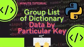 Group List of Dictionary Data by Particular Key in Python #Shorts