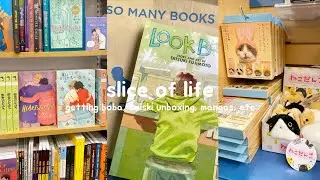 slice of life !! getting boba, smiski unboxing, manga shopping, ect