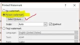 How to add Image Watermark in Word | Custom Logo Watermark in ms word