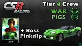 CSR Racing | Tier 4 Crew Battle - War Pigs + Boss Pinkslip - Carlito's ZR1
