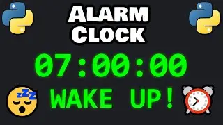 Let's code an ALARM CLOCK in Python! ⏰