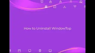 How to uninstall WindowTop from Windows completely