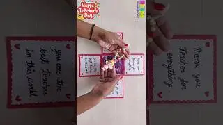 DIY Beautiful chocolate gift idea for Teacher's day 2024 // Explosion box for Teacher 
