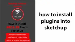 how to install plugins in sketchup 2017