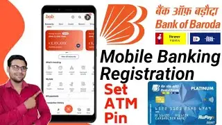 How to set Bank of Baroda ATM pin | Bank of Baroda debit Card pin kaise banaen |