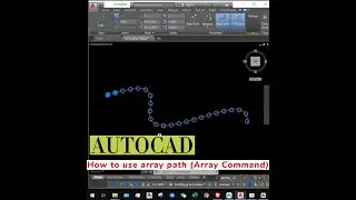 How to use array path (ARRAY command) in AutoCad