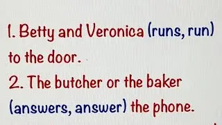 Singular or Plural verbs | Singular or Plural Subjects | and or | English Grammar Test