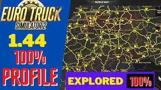 Euro Truck Simulator 1.44 100% Explored Save Game Profile[NO MODS NO DLCs]