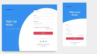 Responsive Login and Registration Form Using HTML CSS JavaScript