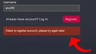 Fix failed to register account please try again later fivem