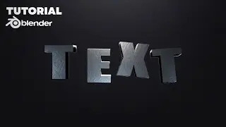 Animated Text Style Intro - Blender Tutorial Eevee