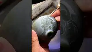 Blue jade carving process