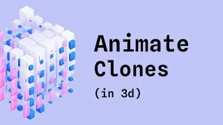 How to animate clones for 3D motion graphics on Spline