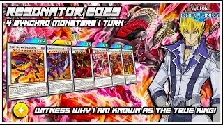 Resonator 2025 , 4 Synchro In 1 Turn With New Skill and Cards Supports  [Yu-Gi-Oh Duel Links]