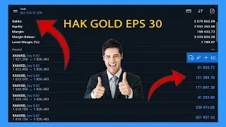 HACK FOREX EPS 30 - CARA OPEN POSISI GOLD DENGAN INDIKATOR FIBONACCI SAJA #forex #forextrading