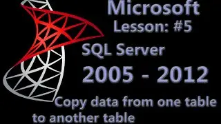 Microsoft SQL Server - Copy data from one table to another table