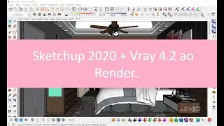 Com sketchup 2020 + vray 4.2 ao render