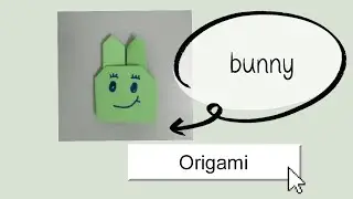 How to make paper bunny - easy origami crafts