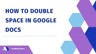 Google Docs: How to Double space
