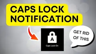 Disable Caps Lock Notification in HP laptops (2024)