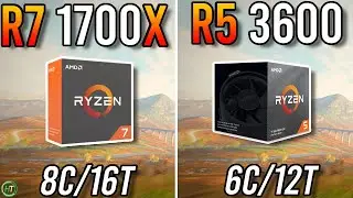 Ryzen 7 1700X vs Ryzen 5 3600 - Tested in 2023