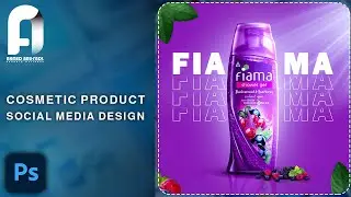 🔴How to design a Cosmetic Product Social Media Banner - Ahmed Abu Fadl | Graphic Designer