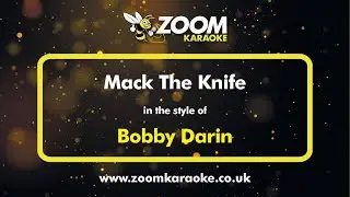 Bobby Darin - Mack The Knife - Karaoke Version from Zoom Karaoke