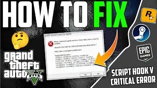 GTA V - HOW TO [FIX] Script Hook V CRITICAL ERROR | Shivaxd