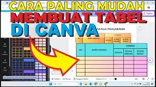 Cara Membuat Tabel Di Canva | Menyisipkan Tabel Pada Desain Canva