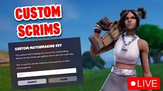 FORTNITE CUSTOM SCRIMS SOLO/DUO/TRIOS [LIVE] FREE VBUCKS