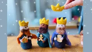 Reyes Magos I Fieltro agujado paso a paso I Needle felting tutorial