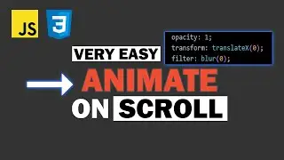 How to create beautiful scroll animations the easiest way | JavaScript