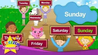 What day is it today? Its Monday Tuesday Wednesday (Day of the week) - English song for Kids