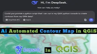 How to Generate CONTOUR MAP with Ai in QGiS || Comparing Deepseek Ai to Manual Mapping in QGiS