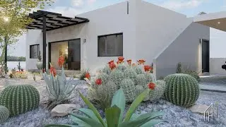 Casa Minimalista en una planta moderna