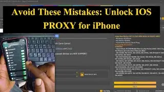 You're Doing It Wrong All IOS PROXY| IPhone Open Menu FMI Off Unlock Tool