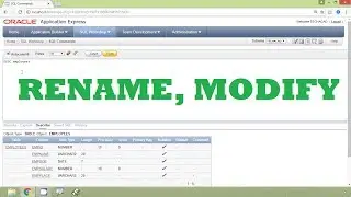 Oracle Tutorial - Rename and Modify a Column using Alter Table Statement