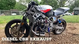 Diesel motorcycle Build part 5 Exhaust