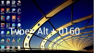 How to create a folder without name in windows 7